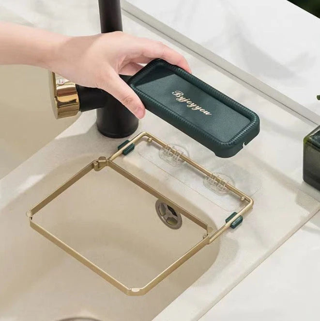 Cesta de drenaje con ventosa para fregadero: filtro desechable para restos de comida y residuos