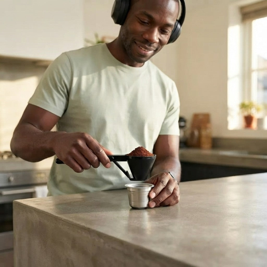 Cuchara Embudo Dosificadora para Cafe